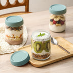 Airtight Stackable Kitchen Containers Set - Glass Food Storage Jars