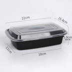 Plastic Disposable Meal Boxes for Food Storage