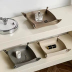 Versatile Faux Leather Organizer Tray