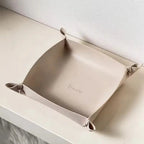 Versatile Faux Leather Organizer Tray