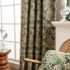 Vintage Floral Window Drapes – Tapestry Design