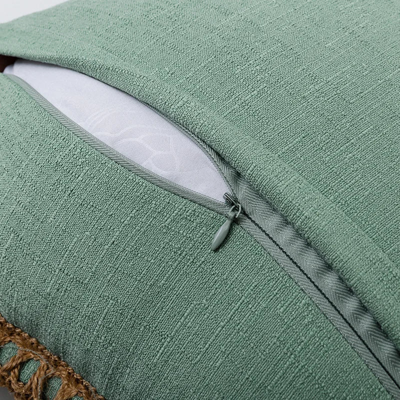 Colorful Decorative Cushion in Soft Cotton and Linen – French Style Throw Pillow for Sofa