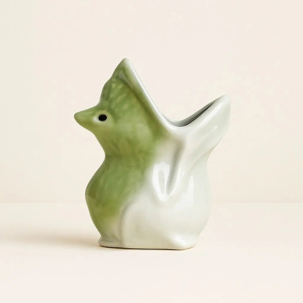 Whimsical Frog Ceramic Plant Holder