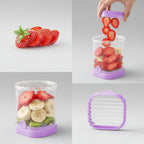 8-Blade Fruit Cutter for Easy Slicing of Strawberries and Salads