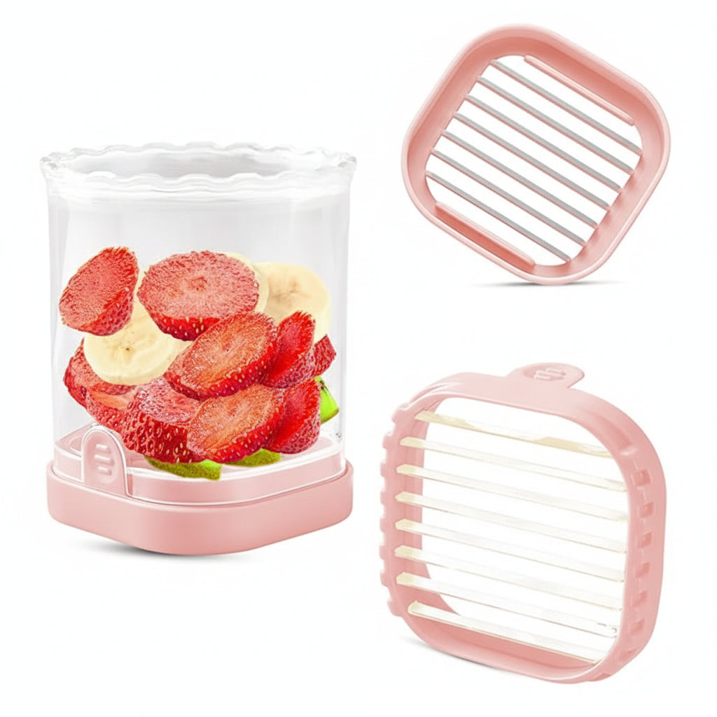 8-Blade Fruit Cutter for Easy Slicing of Strawberries and Salads
