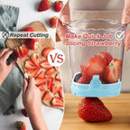 8-Blade Fruit Cutter for Easy Slicing of Strawberries and Salads