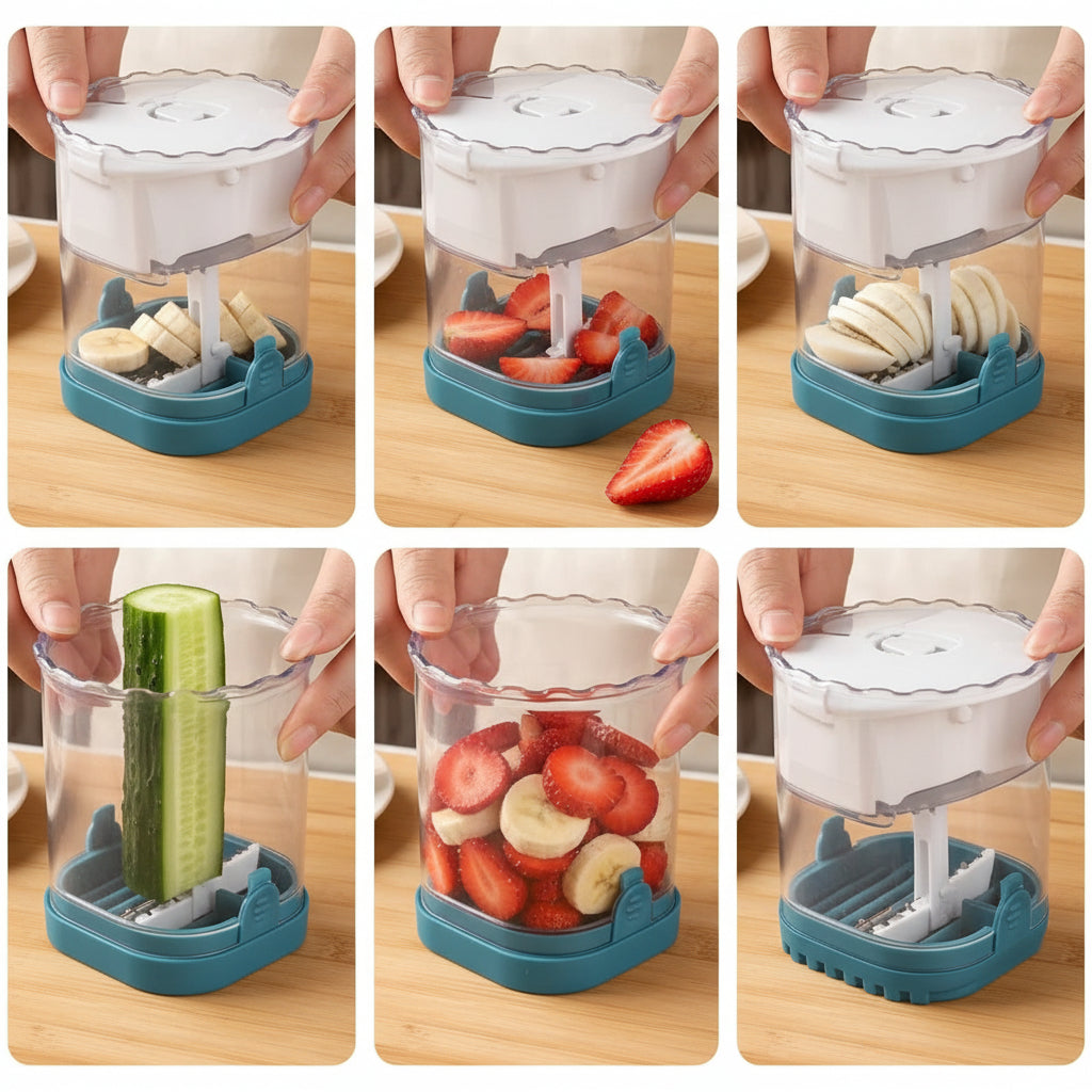 8-Blade Fruit Cutter for Easy Slicing of Strawberries and Salads