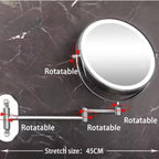 LuxeLight Illuminated Makeup Mirror - Touch Control & Dual Zoom