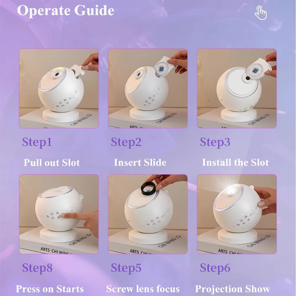 Rotating LED Galaxy Nightlight Projector with Bluetooth Connectivity