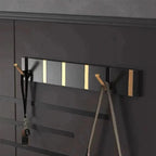 Collapsible Wall Hooks - Space-Saving Aluminum in Black and Gold