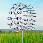 Outdoor Metal Wind Spinner for Garden Decoration and Lawn Display