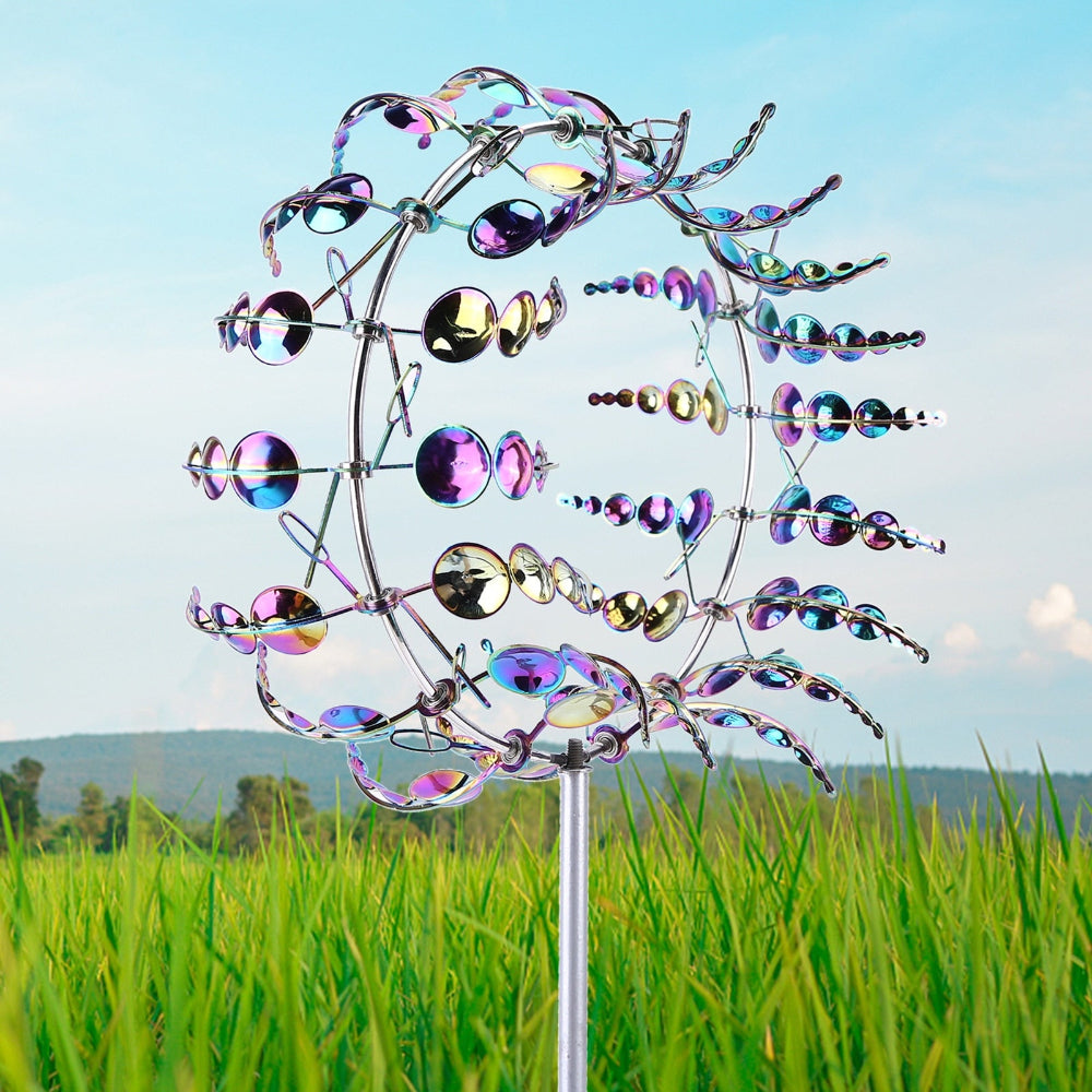 Outdoor Metal Wind Spinner for Garden Decoration and Lawn Display