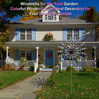 Outdoor Metal Wind Spinner for Garden Decoration and Lawn Display