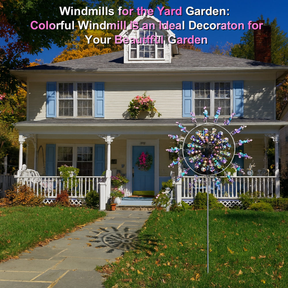 Outdoor Metal Wind Spinner for Garden Decoration and Lawn Display