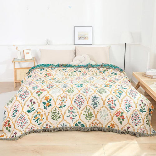 Garden Reverie | Reversible cotton blanket 0