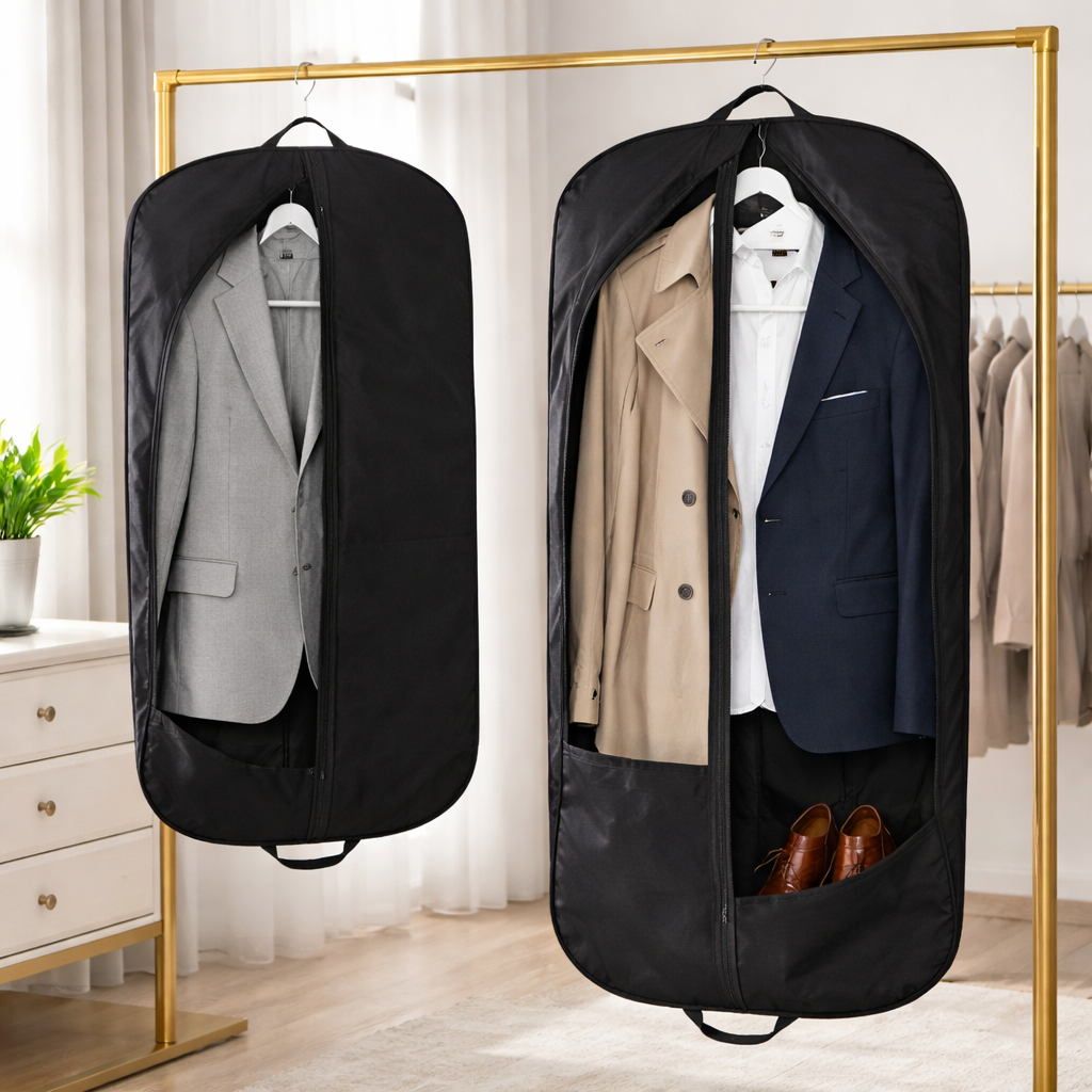 Travel Organizer Case for Suits - Gusseted Garment Storage Bag