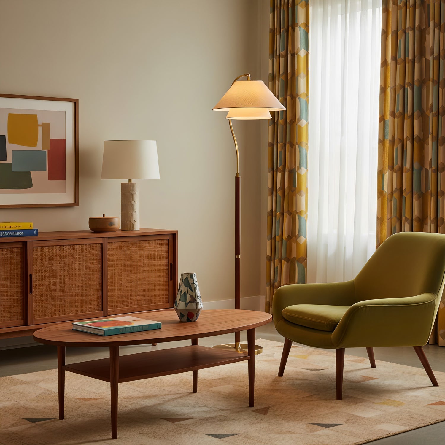 Modern Black Floor Lamp for Living Room Lighting – Elegant Design
