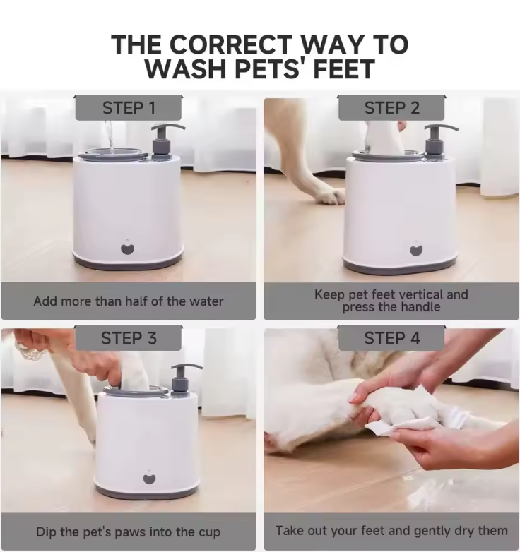 Effortless Paw Cleaning Tool for Dogs