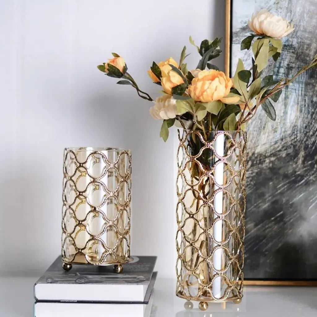 LuxeSphere Geometric Glass Centerpiece