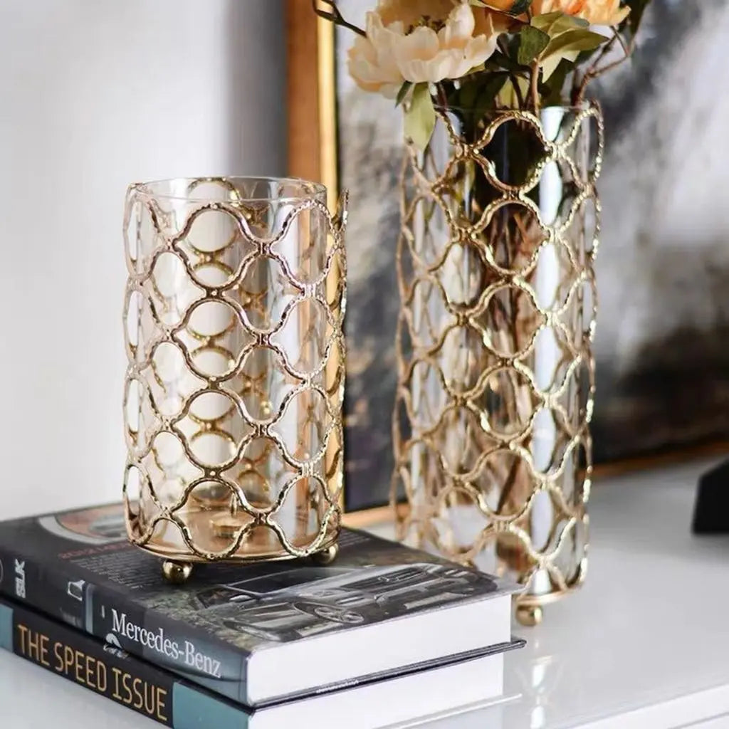 LuxeSphere Geometric Glass Centerpiece