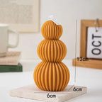 Stylish Aromatherapy Candle with Geometric Wave Pattern – Paraffin Wax for Home and Events