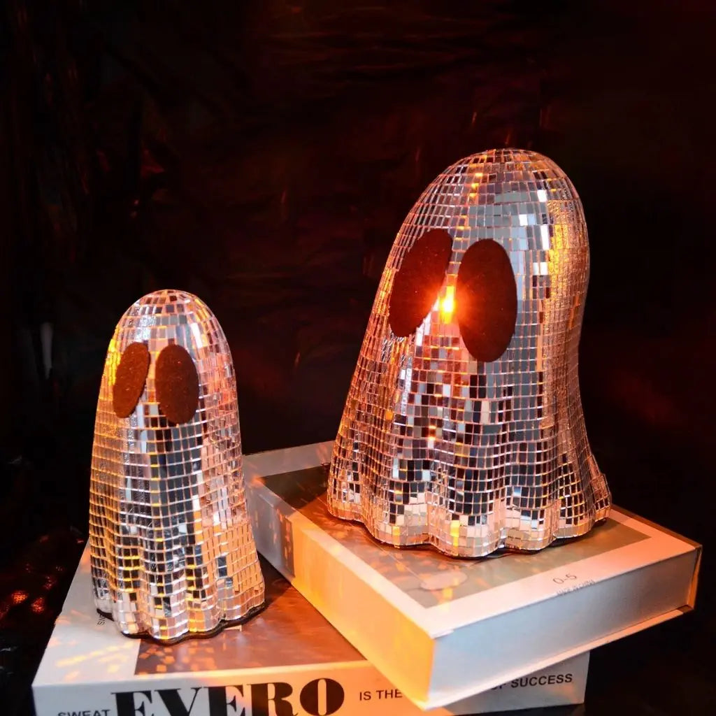 Glimmering Ghostly Mosaics for Halloween Décor