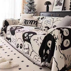 Cartoon Couch Protector with Adorable Monster Pattern