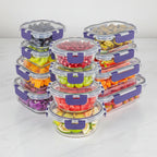 Airtight Borosilicate Meal Prep Set – Glass Food Storage Containers