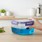 Airtight Borosilicate Meal Prep Set – Glass Food Storage Containers