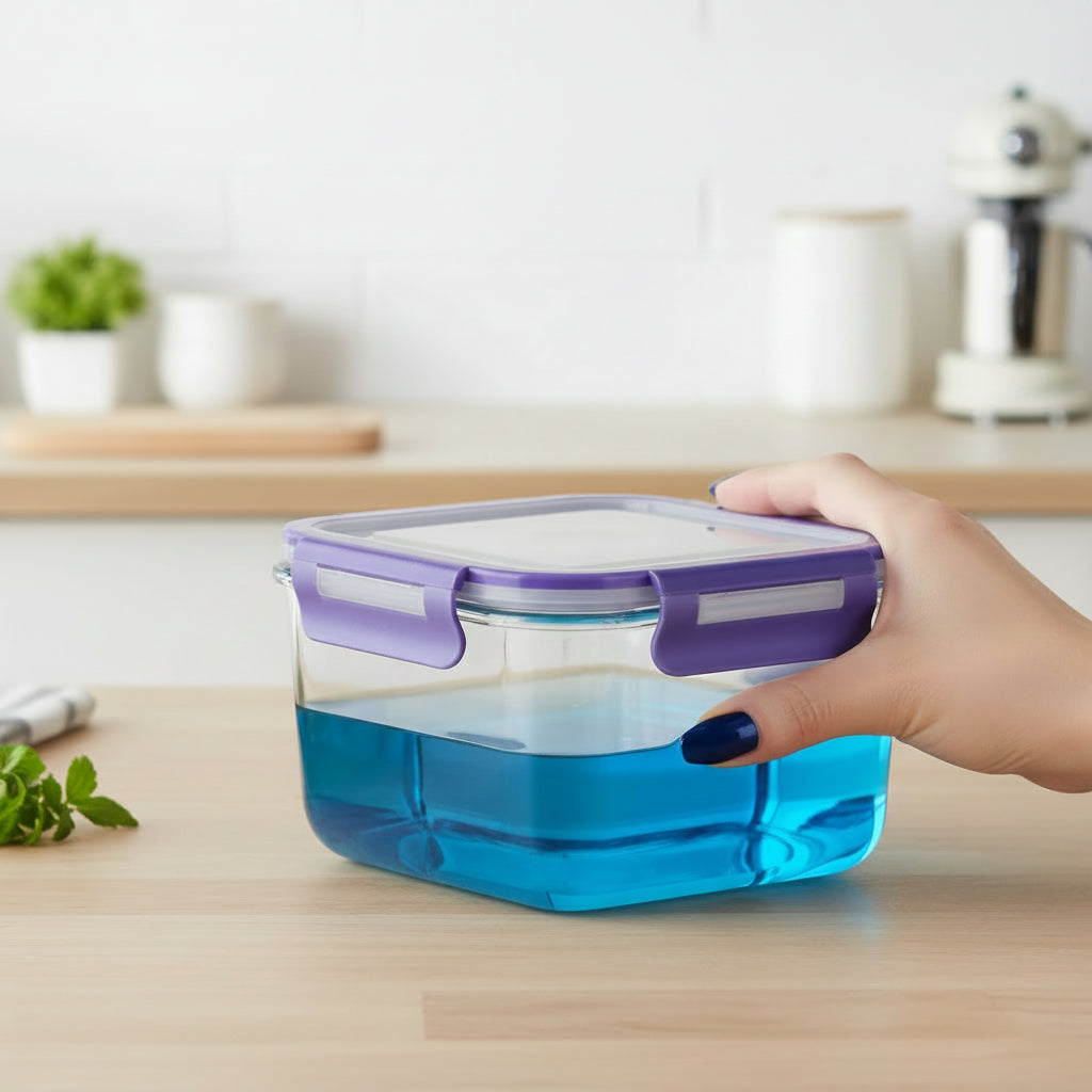 Airtight Borosilicate Meal Prep Set – Glass Food Storage Containers