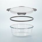 Airtight Borosilicate Meal Prep Set – Glass Food Storage Containers