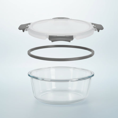 Airtight Borosilicate Meal Prep Set – Glass Food Storage Containers