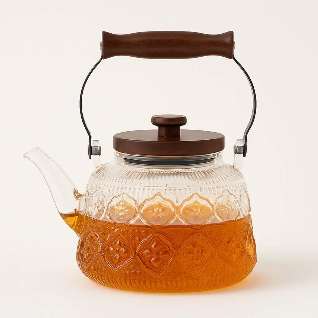 Elegant Heat-Resistant Glass Teapot with Infuser