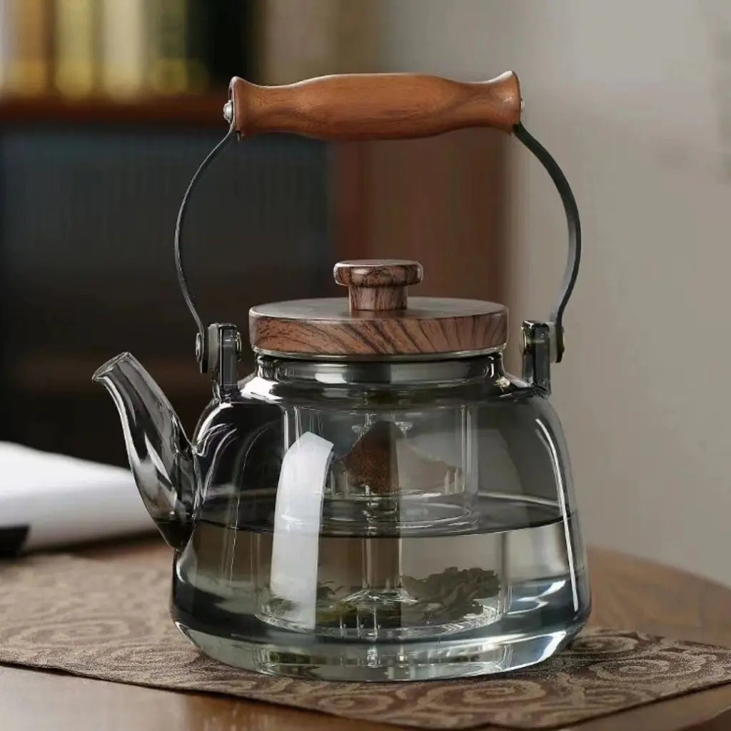 Elegant Heat-Resistant Glass Teapot with Infuser