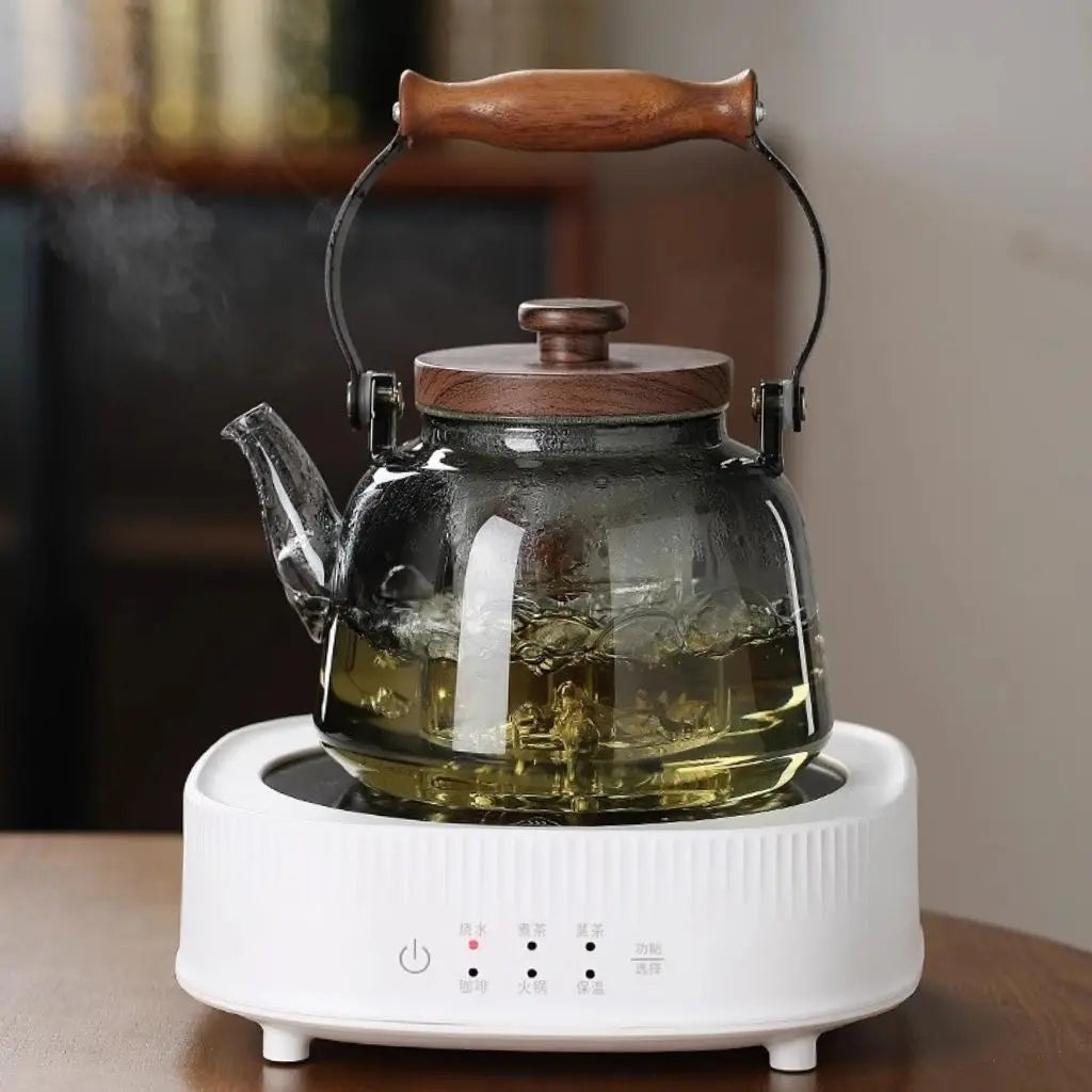 Elegant Heat-Resistant Glass Teapot with Infuser