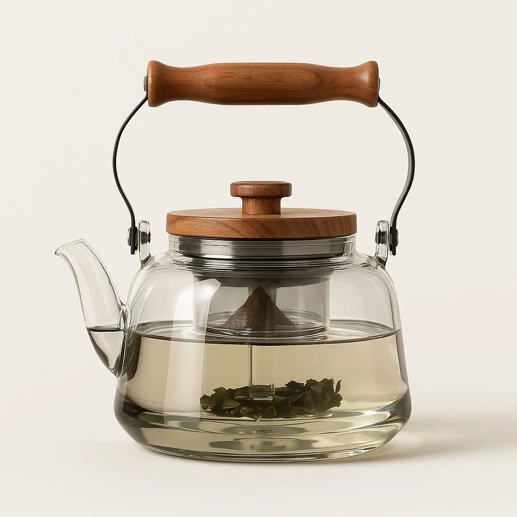 Elegant Heat-Resistant Glass Teapot with Infuser