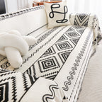 Geometric Sectional Couch Cover - Cotton and Polyester Blend