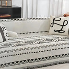 Geometric Sectional Couch Cover - Cotton and Polyester Blend