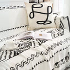 Geometric Sectional Couch Cover - Cotton and Polyester Blend
