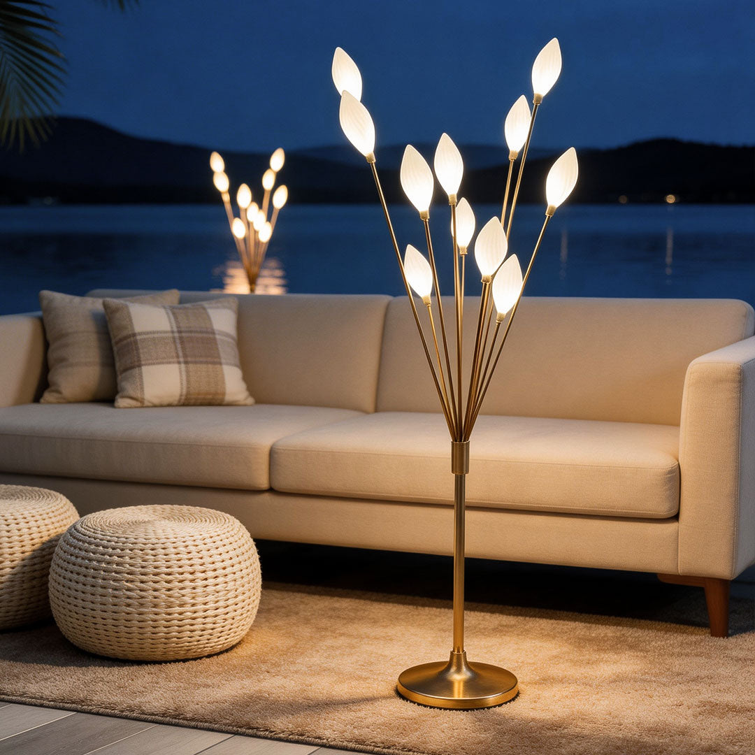 Adjustable Gold Floor Lamp – Stylish Design in Two Sizes and Color Options