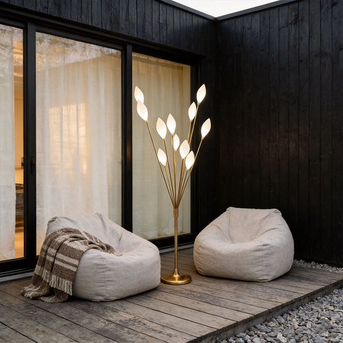 Adjustable Gold Floor Lamp – Stylish Design in Two Sizes and Color Options