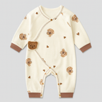 Baby Sleepsuit with Bear Print Footed Design