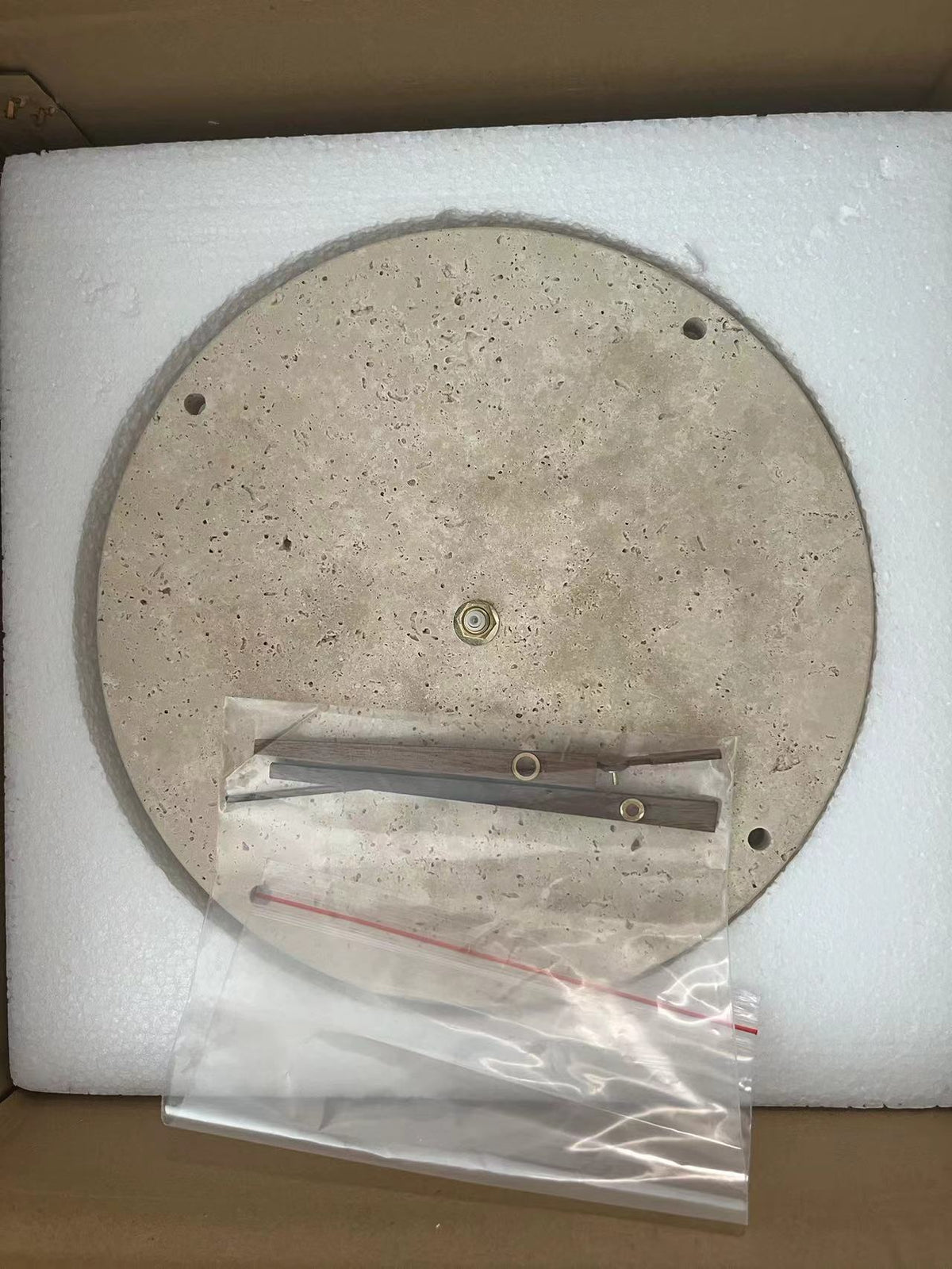 SereneStone Minimalist Natural Clock - Chic Home Accent
