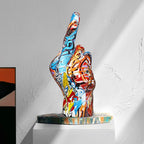 Modern Interior Hand Figurine – Distinctive Synthetic Resin Sculpture