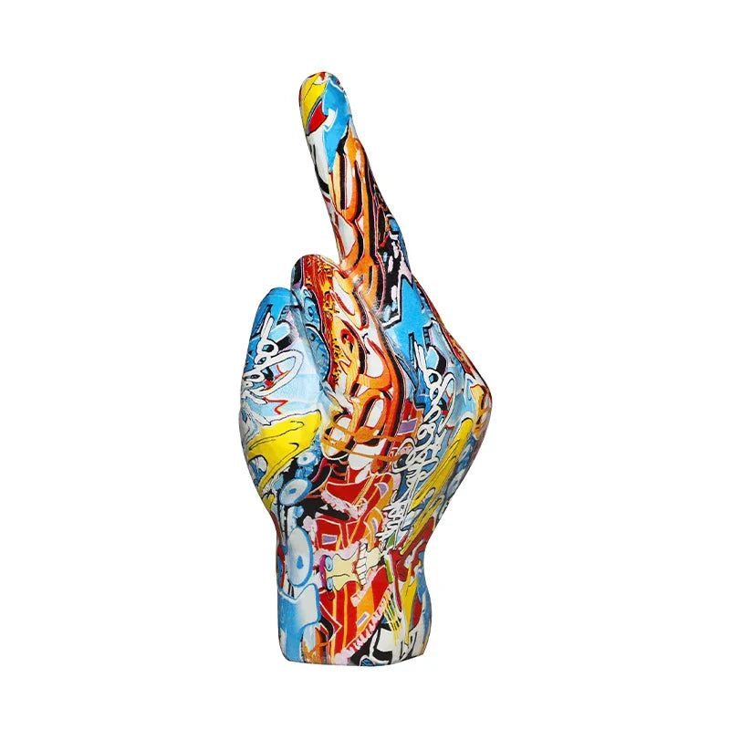 Modern Interior Hand Figurine – Distinctive Synthetic Resin Sculpture