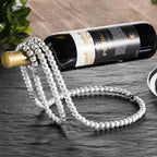 Elegant Gravity-Defying Wine Bottle Display Stand