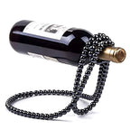 Elegant Gravity-Defying Wine Bottle Display Stand