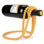 Elegant Gravity-Defying Wine Bottle Display Stand