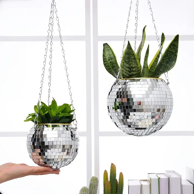 Vibrant Reflective Plant Holder