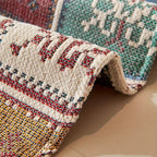 Reversible Chenille Sofa Cover in Bohemian Design